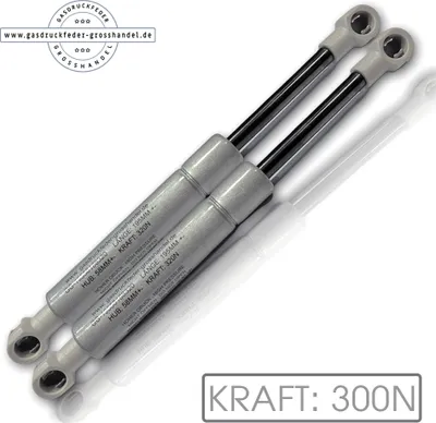 Produktbild von 2x Gasdruckfeder Ersatz für LIFT-O-MAT 300N Gasdruckdämpfer Gasfeder Kompressionsfeder Kesseböhmer Möbel Küche