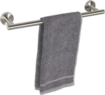 Obrázek produktu pro Koupelnice z nerezové oceli, uchycení na ručníky na stěnu pro koupelnu - 41 cm kartáčovaný niklák