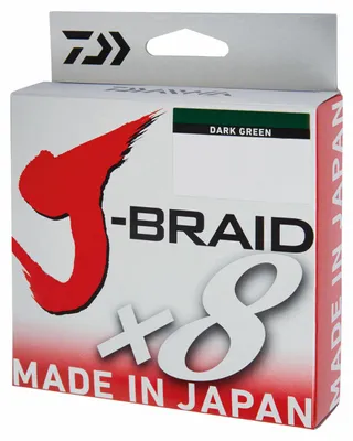 Produktbild von DAIWA J-Braid X8, 300m, 0,28mm, 26.50kg / 58lbs, grün, 8-fach Geflochtene Schnüre, 12751-128