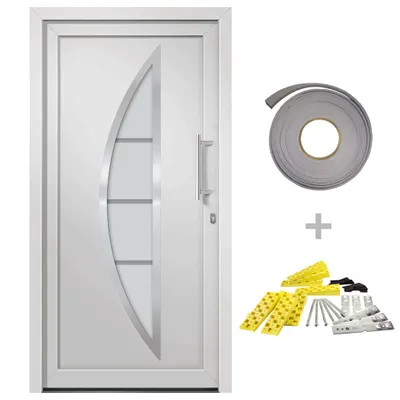 Zdjęcie produktu dla vidaXL Drzwi wejściowe białe 98x200 cm