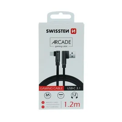 Obrázok produktu pre USB kaabel Swissten USB-A - USB-C, 1.2m, nurgaga