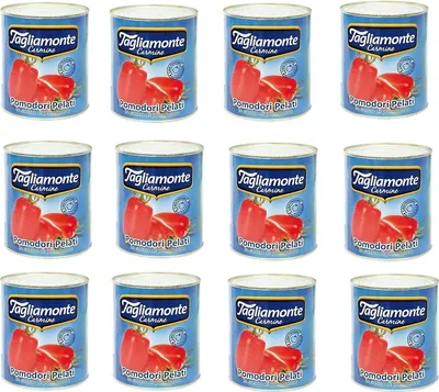Produktbild von 12x TAGLIAMONTE Pomodori Pelati geschälte Tomaten sauce aus Italien dose 800g