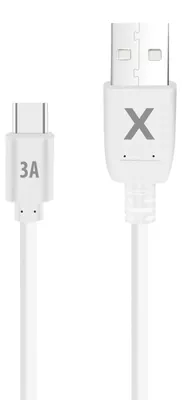 Zdjęcie produktu dla Kabel USB-A USB-C Maxlife 2,0 m 3A biały