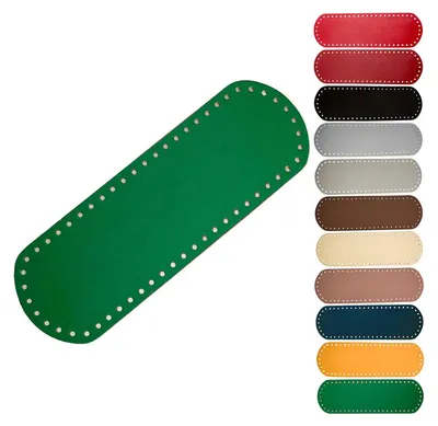 1 Taschenboden Kunstleder zur Taschenherstellung grün 10x30