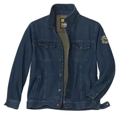 Produktbild von Atlas For Men - Jeansjacke für Herren AF3992 (L) (Steinfarben/Blau)