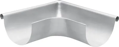 Produktbild von Zambelli Außenwinkel Titanzink 90° halbrund für Rinnengröße 333 mm