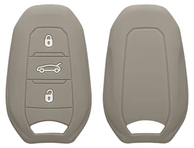 Produktbild von kwmobile Schlüsselhülle für Peugeot Citroen 3-Tasten Smartkey Autoschlüssel (nur Keyless Go) Hülle - Autoschlüssel Schlüssel Hülle aus Silikon -