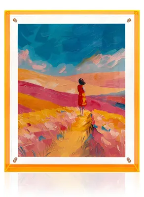 Produktbild von Bilderrahmen Acryl, 24 x 30 cm, orange