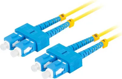 Produktbild von 5m lanberg mono sc/upc-sc/upc duplex fiber patch cord g657a1 lszh gelb