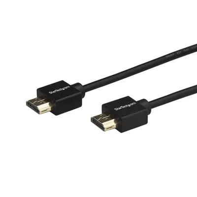 Obrázek produktu pro StarTech.com HDMM2MLP, 2 m, HDMI Typ A (standardní), HDMI Typ A (standardní), 3D kompatibilita, Audio Return Channel (ARC), Černá