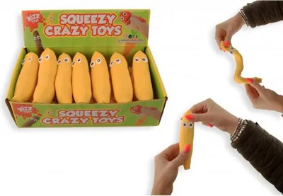 Image de Lot de 12 jouets anti-stress « bananes » Jonotoys