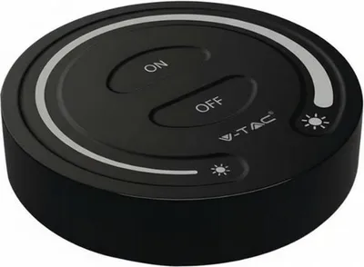Image de Variateur Led Tactile Rond Noir Monochrome