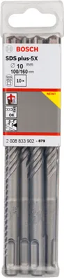 Obrázok produktu pre Príklepová vŕtačka PRO SDS plus-5X, 10 x 100 x 160 mm, 10 kusov