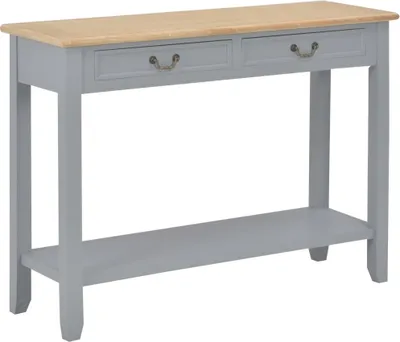 Immagine prodotto di vidaXL Tavolo consolle grigio 110 x 35 x 80 cm legno