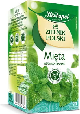 Immagine prodotto di Herbata miętowa ziołowa w torebkach ekspresowych 20 sztuk