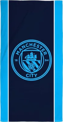 Produktbild von Manchester City FC - Badetuch, Baumwolle, Wappen AG3225 (Einheitsgröße) (Blau)