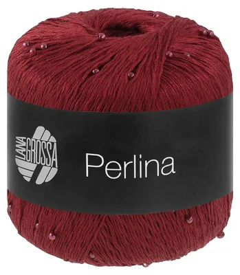 Produktbild von Lana Grossa PERLINA 50 g Seidig glänzendes Accessoire-Garn (Beilaufgarn) Farbe 004 - Burgund