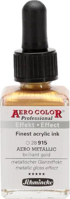 Produktbild von Metallic brilliant gold 28ml Schmincke Aero Color 28 915 23