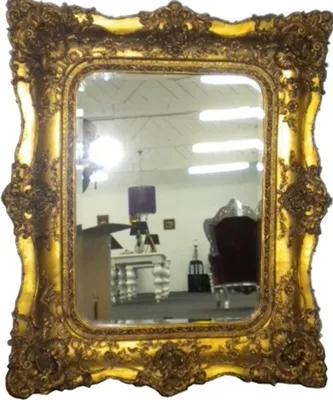 Produktbild von Casa Padrino Barock Spiegel Antik Gold - Handgefertigter Antik Stil Wandspiegel - Garderoben Spiegel - Wohnzimmer Spiegel - Barock Möbel - Edel & Prunkvoll