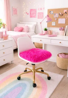 Produktbild von Lammfell Sitzkissen 40 x 40 cm Pink -