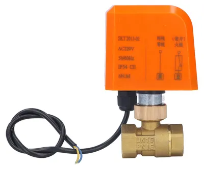 Immagine prodotto di Valvola a sfera elettrica a 2 vie DN15, normalmente aperta, in ottone, filettatura da 1/2 pollice, 220 V CA