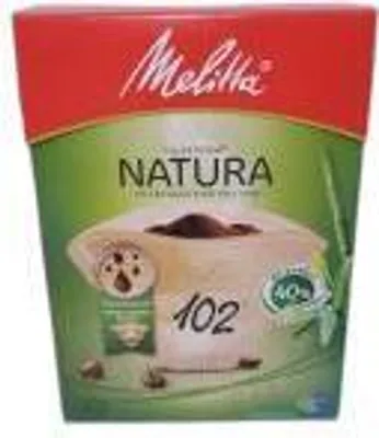 Produktbild von Melitta Natura Kaffeefilter Filtertüten 102 naturbraun 80 Stück