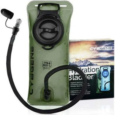 Productafbeelding van Waterzak 2 l/3 l - BPA-vrij - lekvrije deksel met brede opening - ideaal voor wandelen