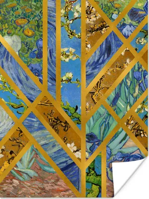 Produktbild von MuchoWow® Poster Vincent van Gogh - Kunst - Design 120x160 cm - Wandbilder