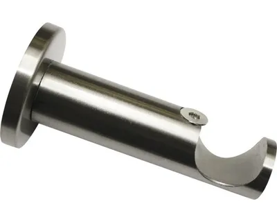 Obrázek produktu pro Gardinia držák 1 běh otevřený pro Ø 25 mm vzhled nerezové oceli 8 cm