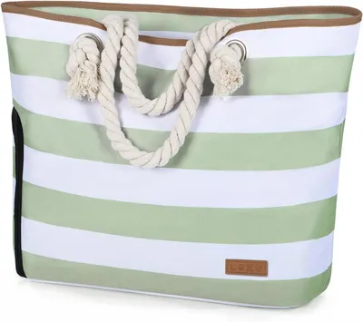 Image de Grand sac de plage XXL, avec fermeture éclair, idéal pour les voyages