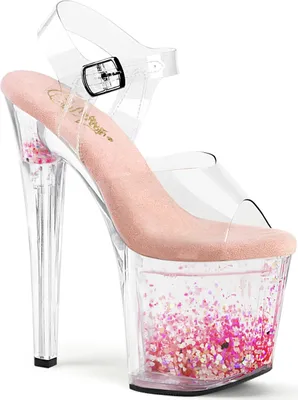 Produktbild von ENCHANT-708AQUA-03 Damen Sandale von Pleaser, Transparent EU 35, US 5