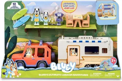Produktbild von Bluey Auto- Und Wohnwagen-Set + 3 Figuren