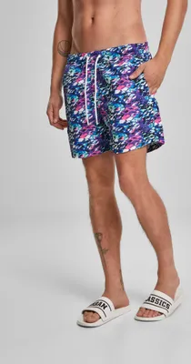 Obrázok produktu pre Urban Classics Badehose Viacfarebné plavecké šortky Blue/Pink-M