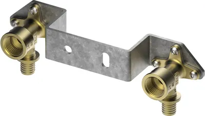 Produktbild von TECE 720550 TECEflex Montageeinheit mit Wandscheiben