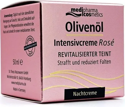 Produktbild von OLIVENÖL INTENSIVCREME Rose Nachtcreme 50ml PZN 14004036