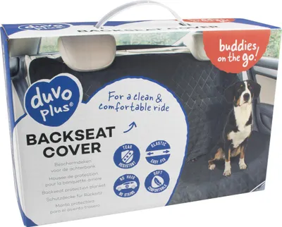 Image de Duvo+ Couverture de protection pour siège arrière noir