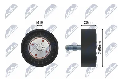 Produktbild von NTY RNK-PL-028 Spannrolle Keilrippenriemen 65mm für CHEVROLET CAPTIVA (C100, C140) für OPEL ANTARA