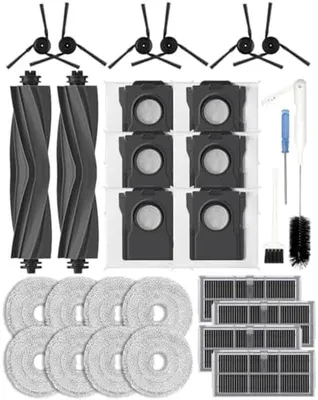 Produktbild von PromoHome® 28-teiliges Zubehör für Dreame X40 Ultra/L40 Ultra/X40 Master/Mova P50 Pro Ultra Saugroboter, 1 Hauptbürste, 4 HEPA-Filter