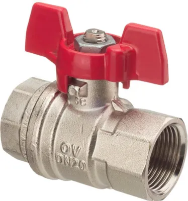 Zdjęcie produktu dla Zawór kulowy Oventrop Optibal z uchwytem skrzydełkowym, PN 16 DN 10, G 3/8" gwint wewnętrzny