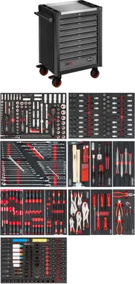 Produktbild von VIGOR Werkstattwagen Series L mit Sortiment V1901-X/442 442-teilig