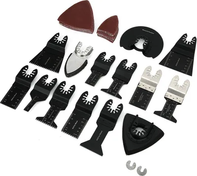 Produktbild von 56PCs Set High Carbon Steel Saw Blades Woodworking Parts Wavy Sawtooth Black Multi‑