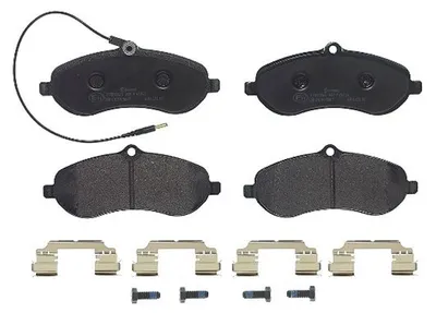 Image de Jeu de garnitures de frein Brembo, frein à disque essieu avant P 61 096