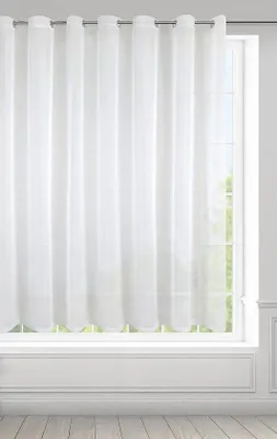 Obrázek produktu pro Transparentní záclona z voilu s poutky - 400x150 cm - Jednoduchá a elegantní pro každý pokoj