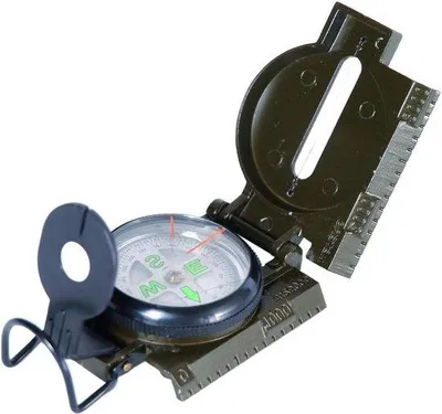 Produktbild von Famanu Kompass Olivgrün - Metallgehäuse, Originalgewicht