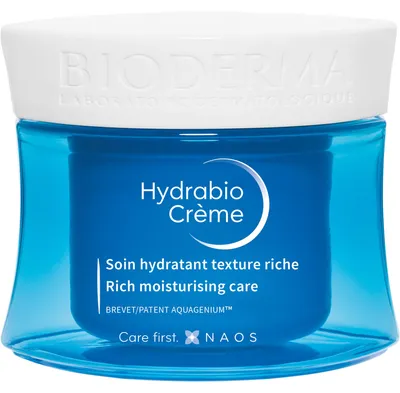 Zdjęcie produktu dla Bioderma Hydrabio, Krem oczyszczający, Skóra sucha, Skóra wrażliwa, Bardzo sucha skóra, Nawilżający, Odżywiający, Zmiękczający, 50 ml, 1 szt.
