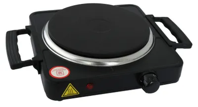 Produktbild von DESKI Kochplatte mit Tragegriffe klappbar elektrisch 1500 Watt schwarz Kochfeld
