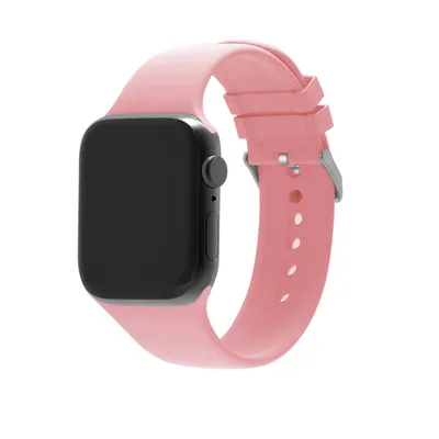 Produktbild von Strap-it Apple Watch 8 Silikon-Schnallenband (Rosa)