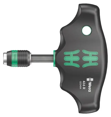 Produktbild von Wera 416 R Quergriff-Bits-Handhalter mit Rapidaptor Schnellwechselfutter, 1/4" x 45 mm