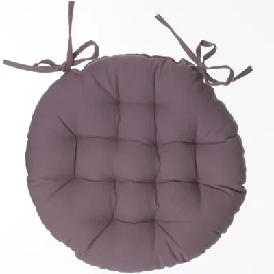 Produktbild von Stuhlkarree rund grau taupe d38cm  - Atmosphera créateur d'intérieur