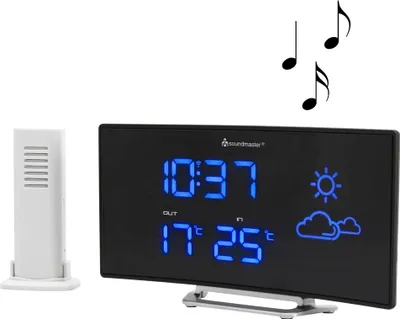 Produktbild von Soundmaster FUR100, Uhr, Analog, FM, LED, Blau, AC